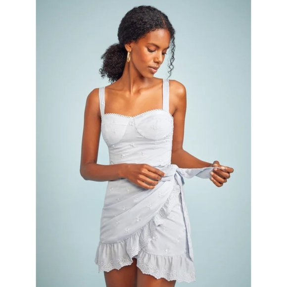 Reformation Ives Dress - Mineral - Picture 1 of 7